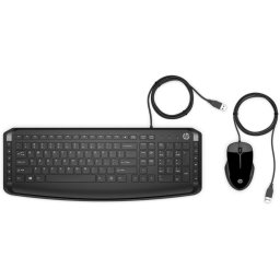 Tastatura HP Pavilion 200 Tastatura, USB, Cu fir, Negru, Rezolutie mouse 1600 dpi
