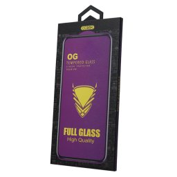 Folie de protectie Ecran OEM OG Premium pentru Apple iPhone 11 / XR, Sticla Securizata, Full Glue, Neagra