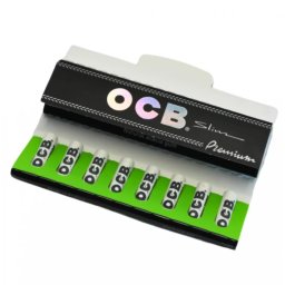 OCB Foite Premium Black KS + 8 Filtre cu Carbune activ Slim 7mm 110mm