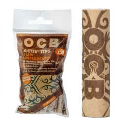 OCB Filtre cu carbune activ ceramice Virgin nealbite Limited Edition Activ’Tips 7mm x50