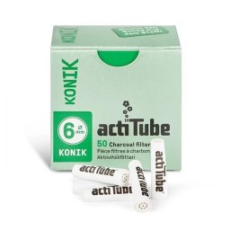 actiTube Filtre Conice cu carbune activ Konik Extra Slim 6x8mm x50