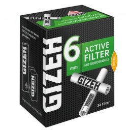 Filtre cu carbune activ Gizeh Extra Slim 6mm Black x34