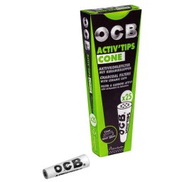 OCB Filtre Conice cu carbune activ Extra Slim 6-8mm x25