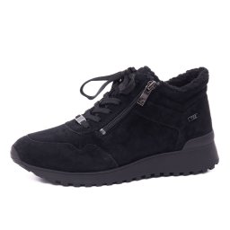 Pantofi dama sport din piele naturala nabuc, Caprice 9-26201-43 00D BLACK SUEDE