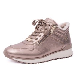Pantofi dama sport din piele ecologica metalizata, Caprice 9-26201-43 341 TAUPE METALLIC