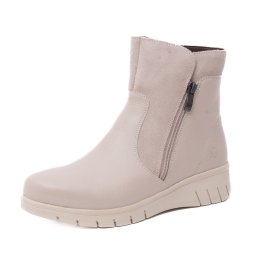 Ghete dama din piele naturala, Caprice 9-26454-45 408 BEIGE COMB