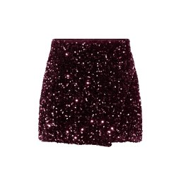 ONLY Fusta Onlanika Hw Sequins Skort 15358316 19-2118 TCX winetasting