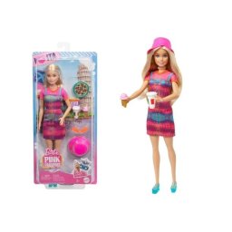 Papusa Barbie Pink Passport, Mattel, accesorii de calatorie, roz, 3 ani