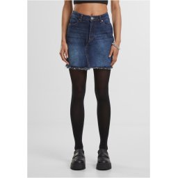 Women's Heavy Mini Denim Skirt Navy Blue