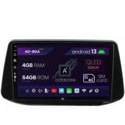 Navigatie Hyundai I30 (2017-Prezent), Android 13, A-Octacore 4GB RAM + 64GB ROM, 9 Inch - AD-BGA9004+AD-BGRKIT225