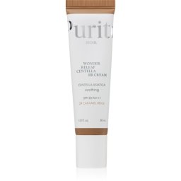 Purito Wonder Releaf Centella BB Cream crema BB cu efect de iluminare cu efect calmant culoare 29 Caramel Beige 30 ml