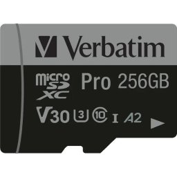 Card memorie 47045, 256GB, Clasa 10, UHS-I U3, A2 + Adaptor SD