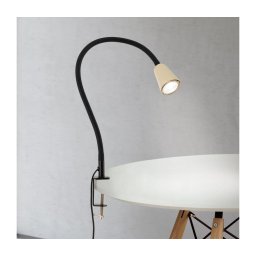 Orion - Lampă de birou flexibilă DOTTY cu clemă, 1xGU10/10W/230V, bej/negru