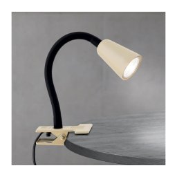 Orion DOTTY - Lampă de birou flexibilă cu clemă, 1xGU10/10W/230V, bej/negru