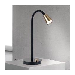 Orion - Lampă de masă DOTTY, dimabilă, cu braț flexibil, 1xGU10/10W/230V, negru/alamă