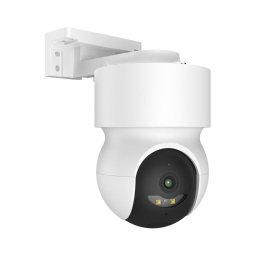 iGET 75020822 - Cameră de supraveghere smart pentru exterior cu senzor de mișcare, 2K, 12V, IP65, Wi-Fi, albă