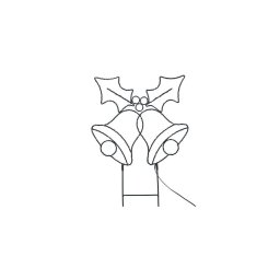 Solight 1V289 - Decorațiune LED de exterior pentru Crăciun, 100 LED/3xAA, IP44, lumină caldă, clopoței