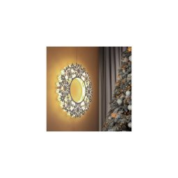Solight 1V297 - Coroană LED de Crăciun, 10x LED, 2x AA, alb cald
