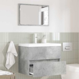 Set de mobilier pentru baie Gri din beton Lemn compozit GartenMobel Dekor