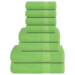 Set de prosoape 8 piese Apple Green 360 g/m² 100% bumbac GartenMobel Dekor