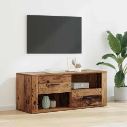 Cabinet TV cu sertar Lemn Vechi 100 x 35 x 40 cm Lemn compozit GartenMobel Dekor