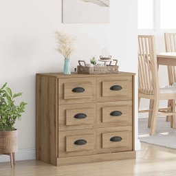 Bufet Stejar Artizanal 70 x 35,5 x 67,5 cm Lemn compozit GartenMobel Dekor