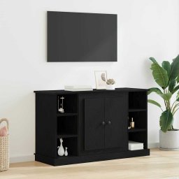 Bufet Stejar Negru 100 x 35,5 x 60 cm Lemn compozit GartenMobel Dekor