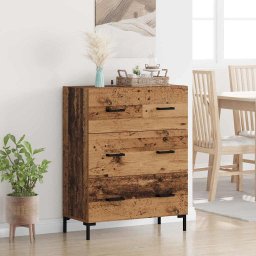 Bufet Lemn Vechi 69,5 x 34 x 90 cm Lemn Ingineresc si Fier GartenMobel Dekor