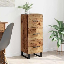 Bufet Lemn Vechi 34,5 x 34 x 90 cm Lemn Ingineresc si Fier GartenMobel Dekor