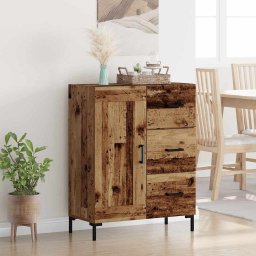 Bufet cu sertar Lemn vechi 69.5 x 34 x 90 cm Lemn compozit GartenMobel Dekor