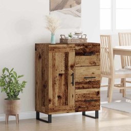 Bufet Lemn Vechi 69,5 x 34 x 90 cm Lemn Ingineresc si Fier GartenMobel Dekor