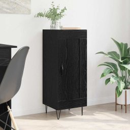 Bufet Stejar Negru 34,5 x 34 x 90 cm Lemn Ingineresc si Fier GartenMobel Dekor