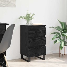 Bufet cu sertar Stejar negru Lemn compozit GartenMobel Dekor