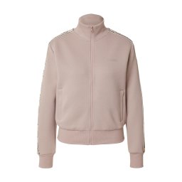 GUESS Bluză cu fermoar sport 'BRITNEY' bej / gri taupe / negru / alb