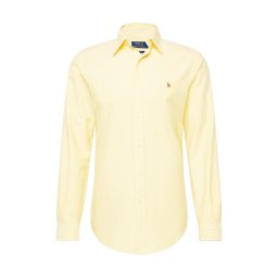 Polo Ralph Lauren Cămașă albastru deschis / maro coniac / galben / alb