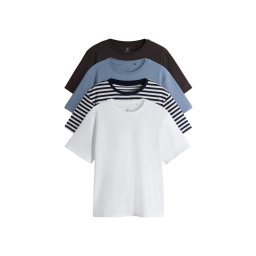 The Set Tricou albastru noapte / opal / negru / alb