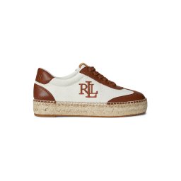 Lauren Ralph Lauren Sneaker low 'LUIZE' maro / alb