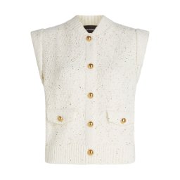 Karl Lagerfeld Geacă tricotată crem