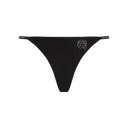 Karl Lagerfeld Tanga 'Ikon' negru / transparent