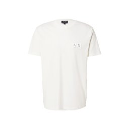 ARMANI EXCHANGE Tricou argintiu / alb murdar