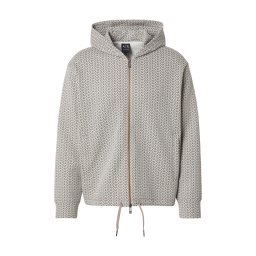 ARMANI EXCHANGE Hanorac crem / gri deschis / negru
