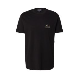 ARMANI EXCHANGE Tricou auriu / negru