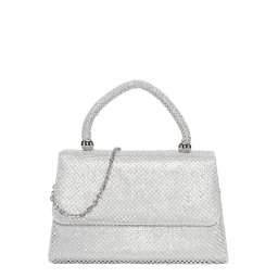 mascara Clutch argintiu