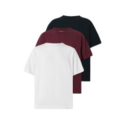 Abercrombie & Fitch Tricou roșu vin / negru / alb