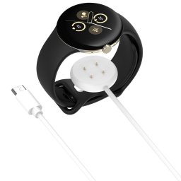 Incarcator pentru Google Pixel Watch 3 (41mm, 45mm) / 2 / Fitbit Ace LTE, Type-C - (THC5) - White
