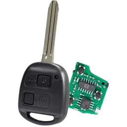 Cheie Auto Programabila 433MHz, cu 2 Butoane, Cip ID67, Compatibila Toyota Yaris, Rav4, Avensis, Corolla, Celica, Prado, Kluger – P/N: 50171, 42050