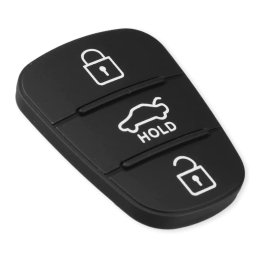 Membrana Cauciuc Cheie Auto cu 3 Butoane – Compatibila Hyundai i10, i20, i30, ix35, Kia Ceed, Rio, Sportage, Venga – inlocuire pad telecomanda