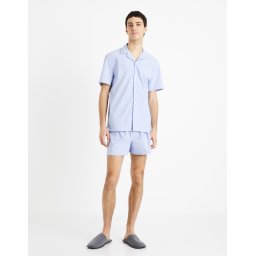 Pijamale pentru barbati Celio - albastru deschis