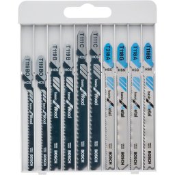Set lame fierastrau, Metal/Lemn, 10 buc