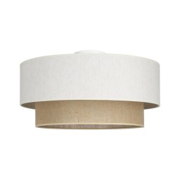 Lampă de tavan NATIA, 1x E27, 60 W, 230 V, diametru 45 cm, alb/maro